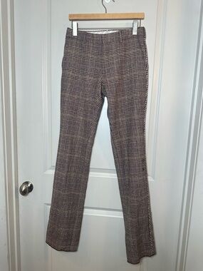 Brooks Brothers X Thom Browne Wool Plaid Boot Cut Quiet Luxury Pants, Small